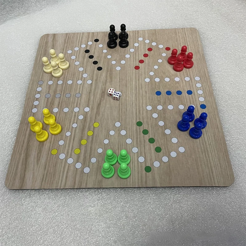 6-player flying chess Ludo Ludo chess Jackaroo rubber mat chessboard 35cm