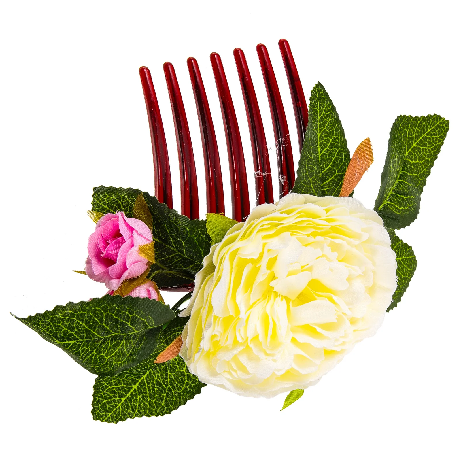 

Flower Hair Accessories for Women Decorative Comb Side Clip Styling Tool Elegant Look Perfect Gift for Wife Girlfriend