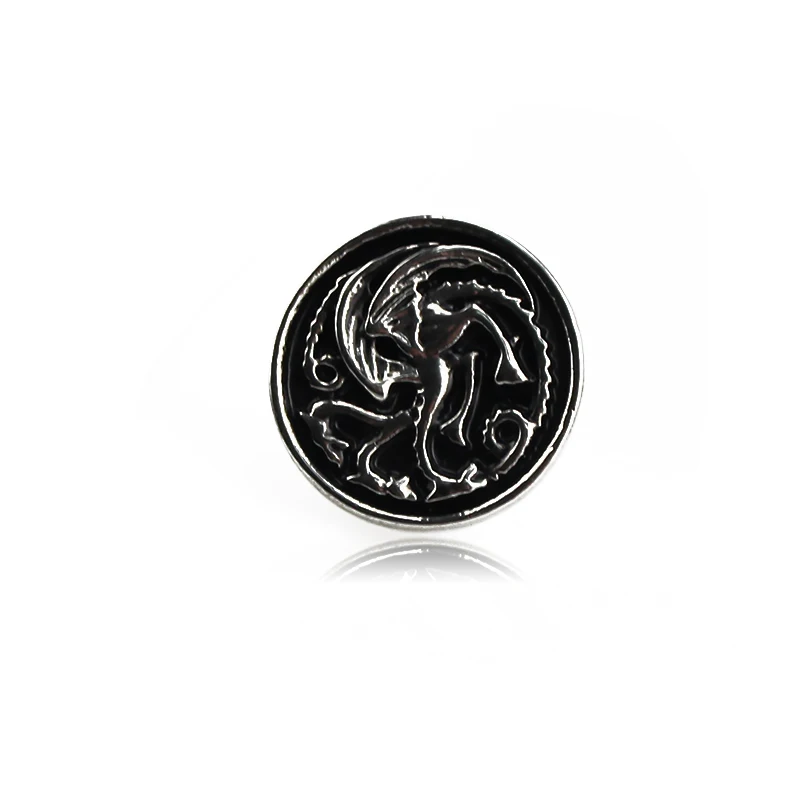 Game Of Thrones Hand Of Kings Brooch Ice & Fire Pin Dragon Scale Speak More Retro Fashion Movie Jewelry Gift Accessories For Men