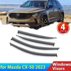 Deflectors Voor Mazda CX-50 Cx50 Cx 50 2023 2024 Accessoires Auto Zijramen Vizieren Cover Guards Voorruit Zonneklep