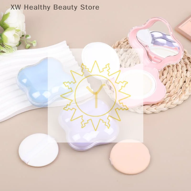 Air Cushion Foundation DIY Box Mini Cute Empty Puff Box Portable Mirror For Bb Cream Cosmetic Makeup Case Container With Sponge
