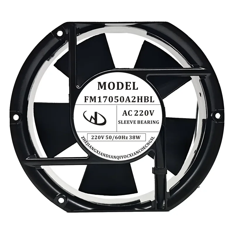 for FM17050A2HBL 220V 380V 38W 17CM 17251 5 7 Blade Axial Cooling Fan New