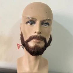 Anime Cosplay Accessories Beard Brown Whisker Mustache Set Movie Party Prop Custom Made