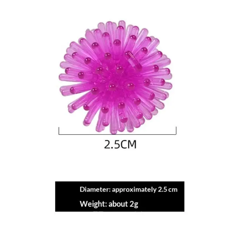 20Pcs Mini Soft Spiky Squeeze Balls Multicolor Sensory Toy Stress Relief For Kids Party Favors Classroom Reward Home Play