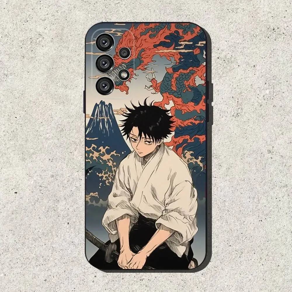 Чехол для телефона Kagurabachi для Samsung S25, S24, S21, S22, S23, S30, Ultra, S20, Plus, Fe, Lite, Note, 10,9,5G, черный чехол