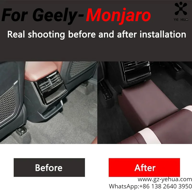 For GEELY Monjaro Manjaro Xingyue L KX11 2022 2023 Car Rear Storage Box Seat Two Row Folding Storage Box