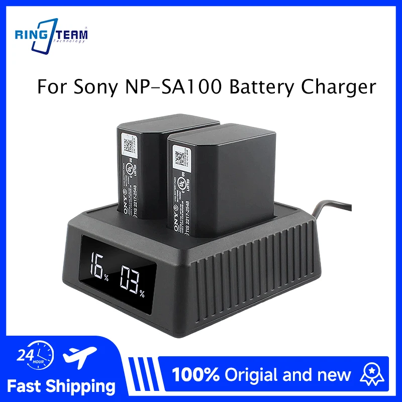 ソニー-np-sa100-バッテリー充電器-50w-pd-デュアルスマートデジタル充電-インテリジェントチップ過熱保護-type-c-急速充電