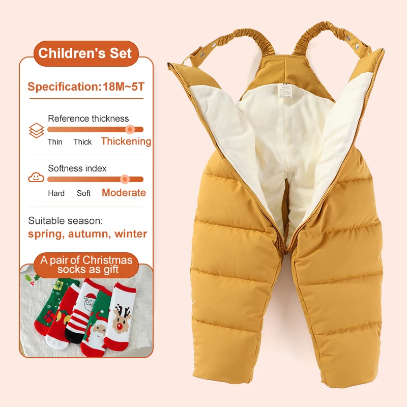 Ircomll Baby Boys Girls Heavyweight 2 PCS Skisuit Snowsuit  Ski Jacket and Snowbib Overalls+Jacket Baby Child Toddler Outerwear