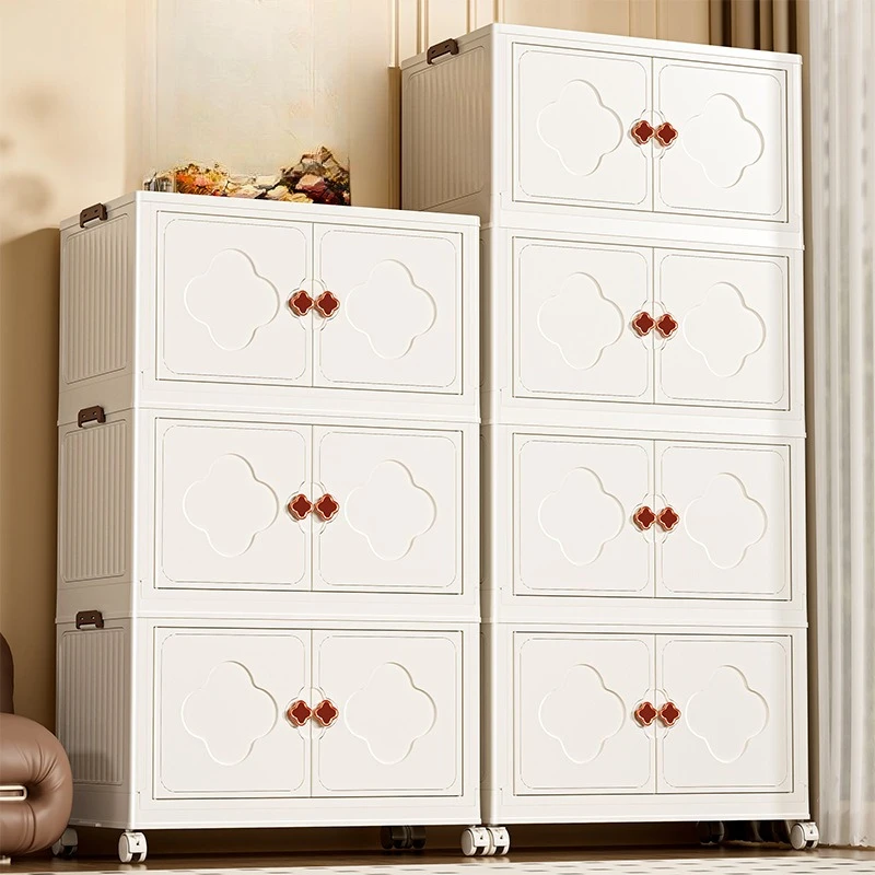 

Plastic Folding Wardrobe Storage Portable Clothes Women Wardrobe Items Dividers Large Capacity Folding Finishing Bins Armoire