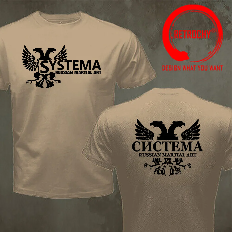 Funny Russia Systema Spetsnaz Russian Army Martial Art T-Shirt Fashion Cotton Streetwear Men's T Shirt for Men Plus Size S-5XL