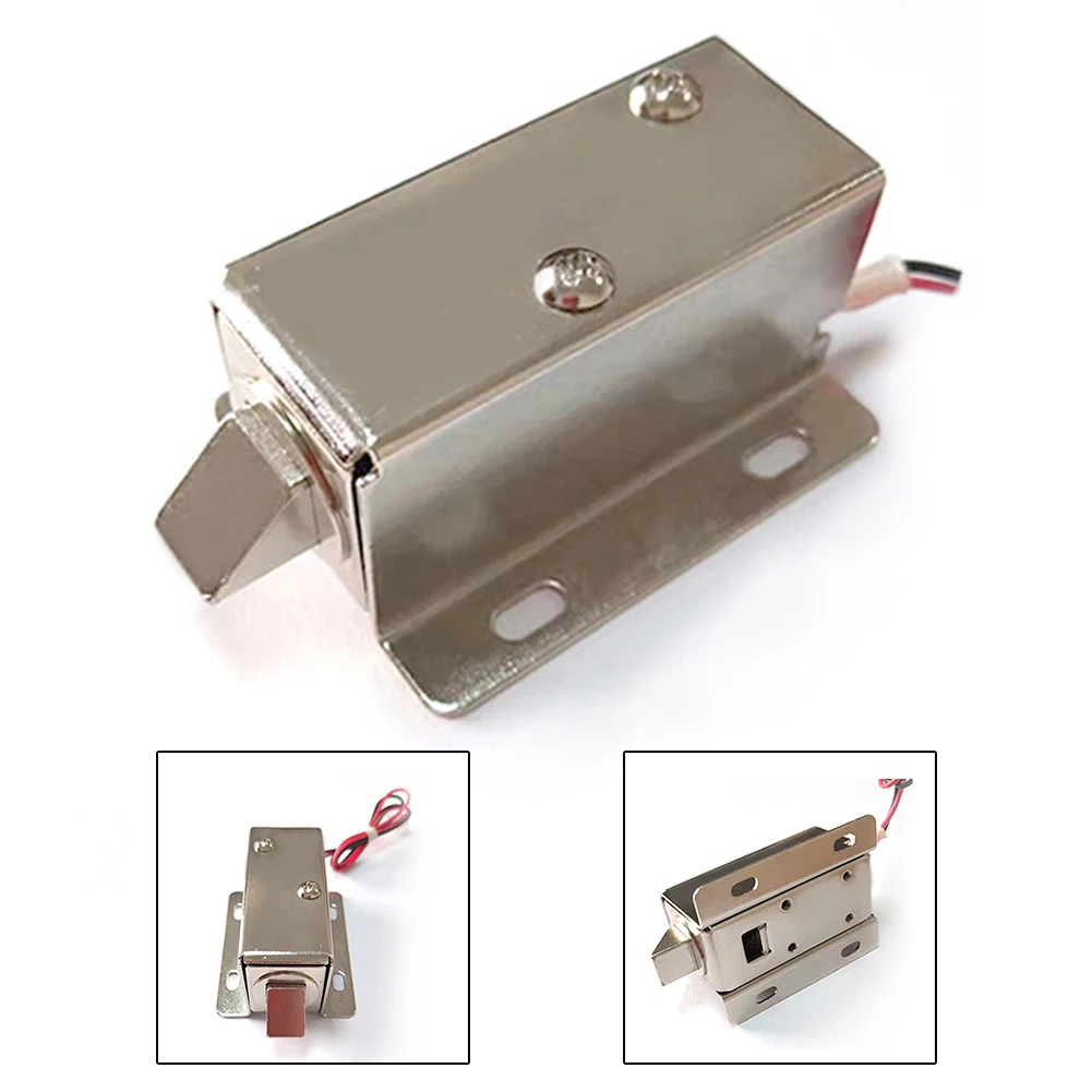 

Small Electromagnetic Lock DC 6V-24V Mini Electric Bolt Lock Release Assembly Solenoid Access Control Electric Lock