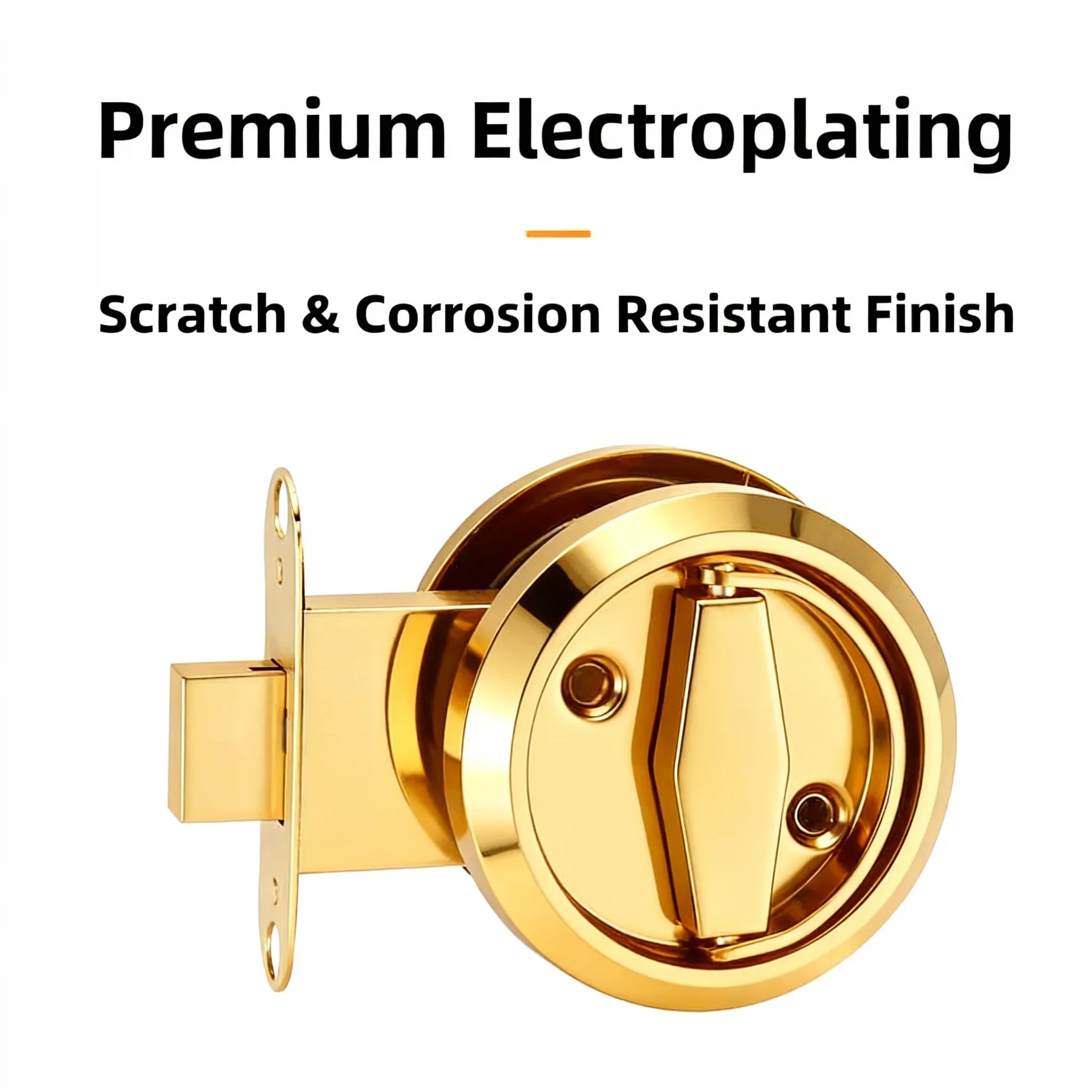 Anello di trazione in acciaio inossidabile Serratura invisibile Serratura per porta invisibile a doppia faccia nascosta per interni Serratura per porta incorporata