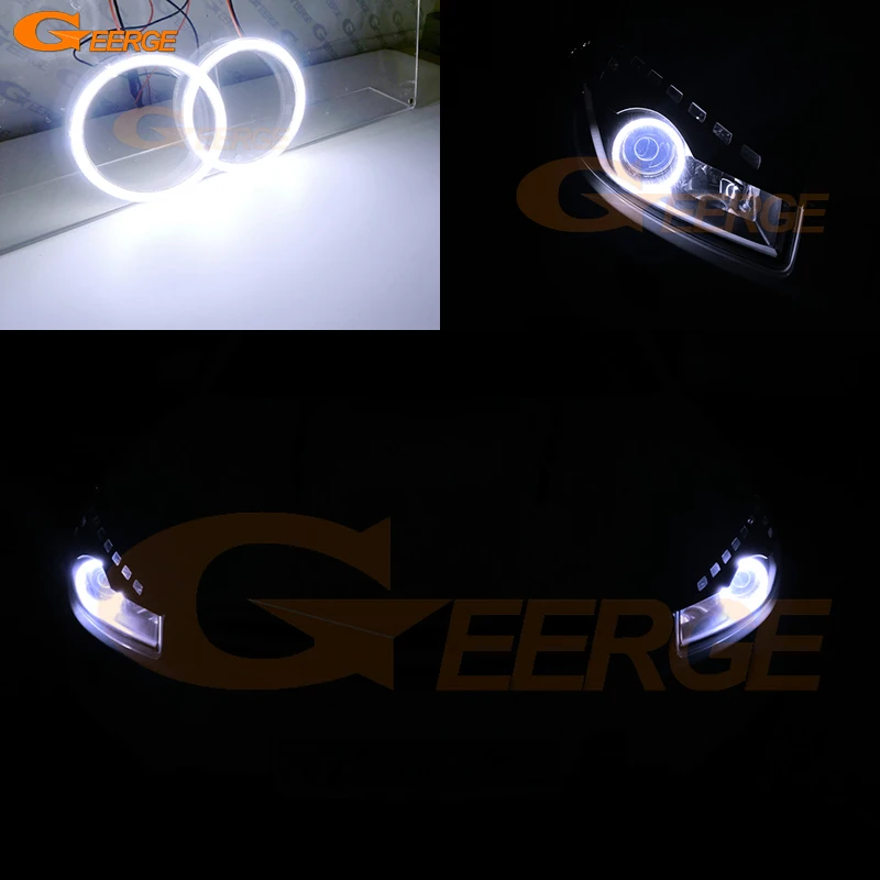 For Nissan Qashqai Dualis J10 J11 2010 2011 2012 2013 2014 2015 2016 Ultra Bright COB Led Angel Eyes Kit Halo Rings