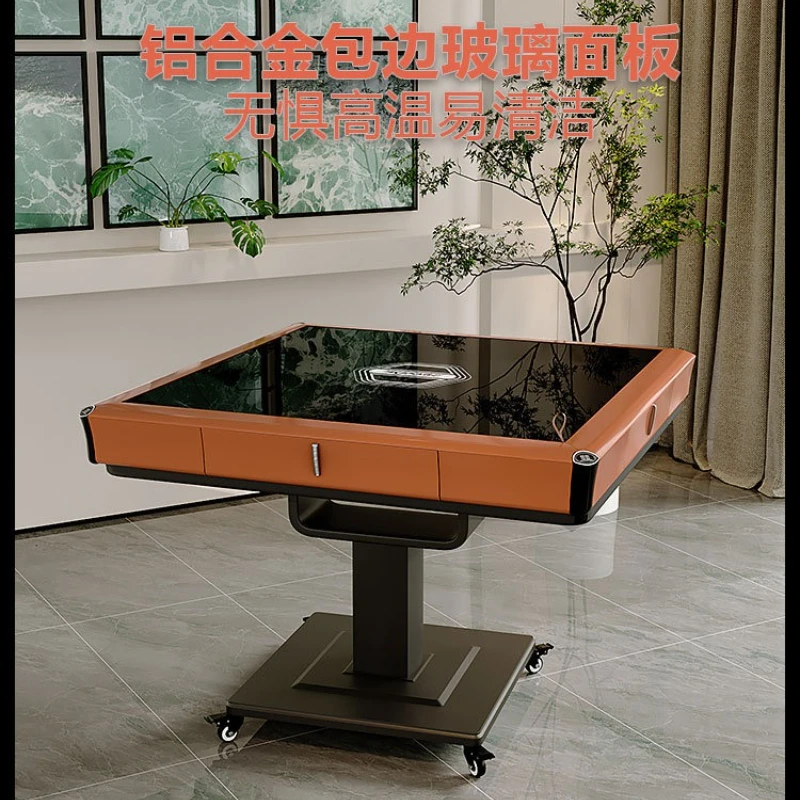 آلة الدوار جونغ أوتوماتيكية بالكامل السفينة الدوارة المنزلية طاولة طعام ثنائي الغرض قابلة للطي باس طاولة جونغ الكهربائية