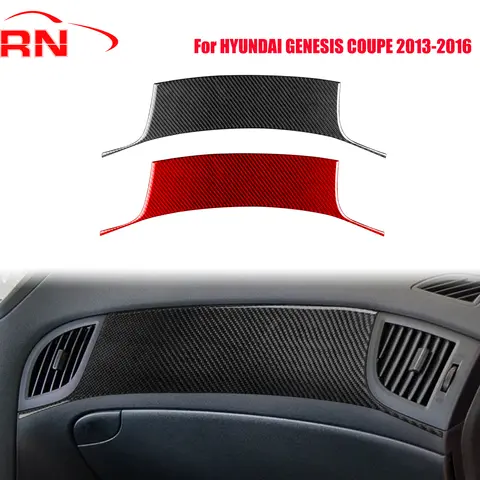Hyundai Genesis Coupe 2013-2016 수정 된 탄소 섬유 자동차 승객 패널 인테리어 액세서리 장식 스티커