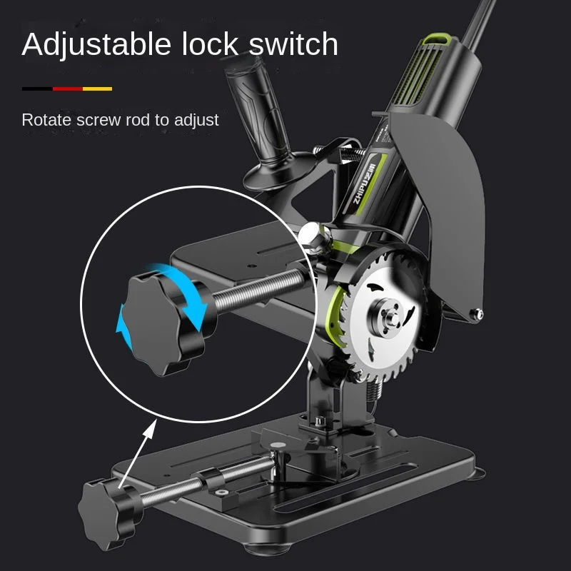 Cast Iron Angle Grinder Stand 100-125mm Bracket Holder Support Cutter Power Tool Accessory for Angle Grinder