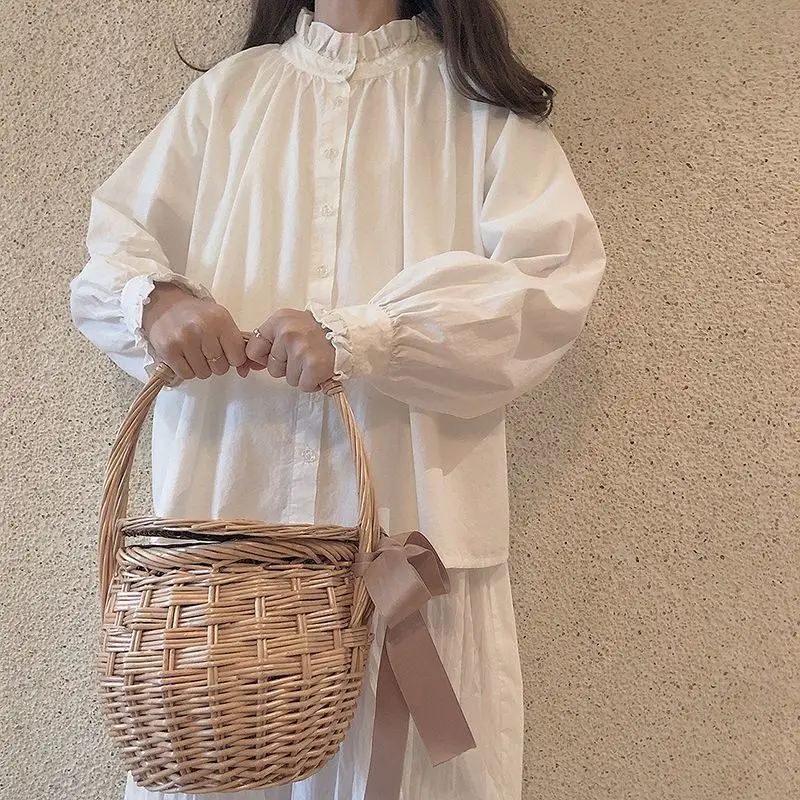 

Рубашки с длинным рукавом, женские шифоновые рубашки с завязками, облегающие манжеты с рюшами, элегантный женский романтический весенний офисный наряд, формальный