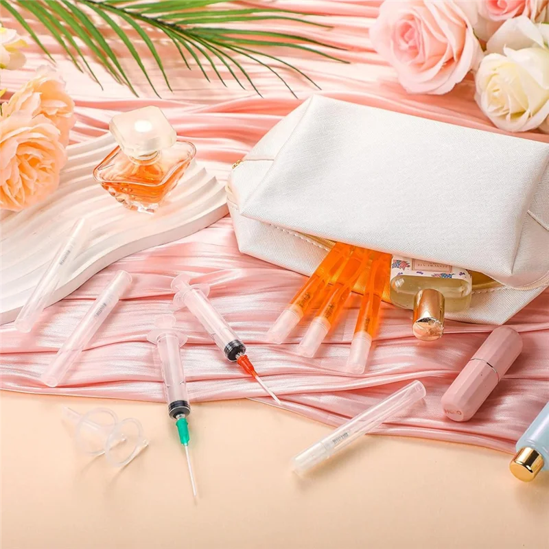 64Pc 5Ml Alat Pompa Isi Ulang Parfum Pompa Dispenser Botol Semprot Isi Ulang Untuk Membuat Parfum DIY