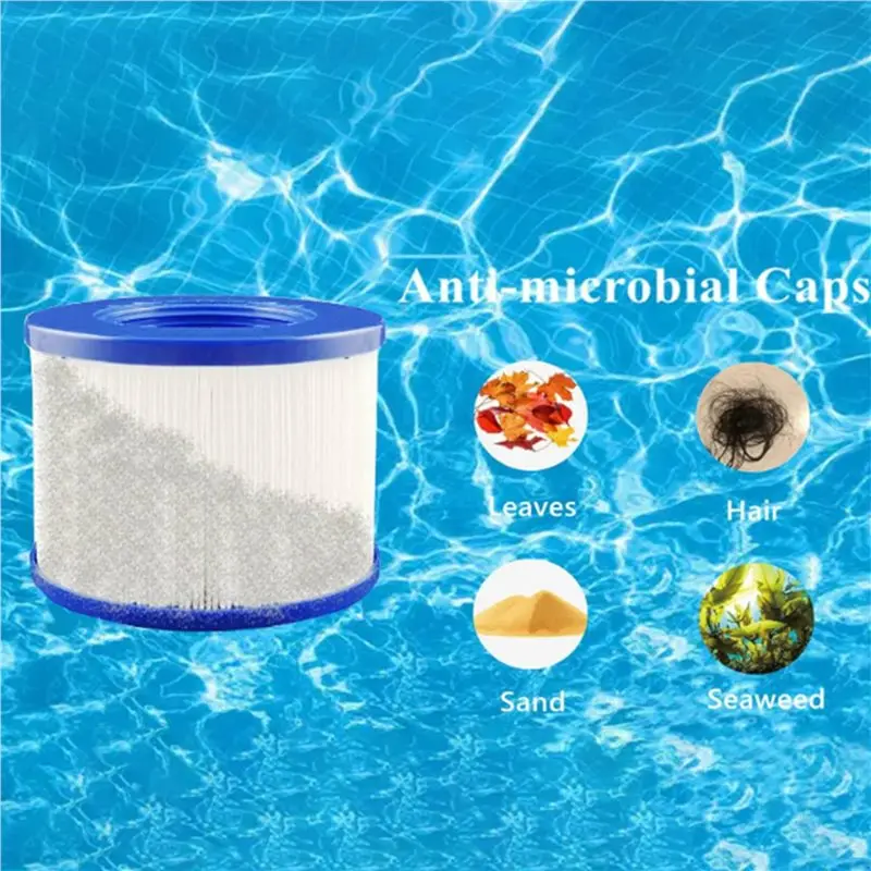 【Price Drop !!】2X Universal Wave Spa Filter For Aquaparx, Ospazia, G Spa, Bcool, Mspa, Nordic Spa Enhanced Filtration Efficiency