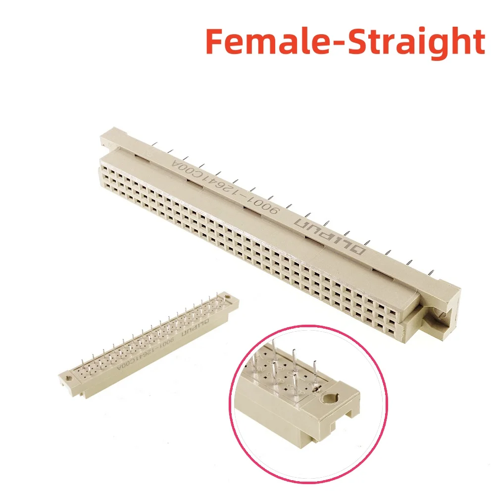 5 stücke din 5,08 din Stecker 32 Positionen männlicher Stift mm Abstand rechtwinklig weiblich gerade durch Loch platine zweireihig – Detail 4