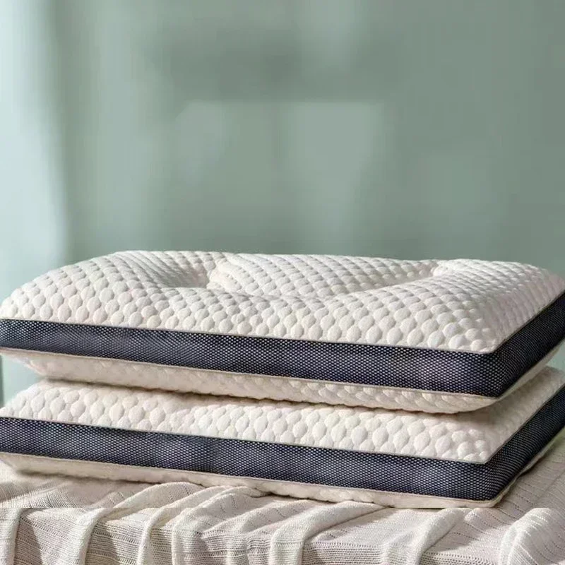Home Furniture Korea Style Cervical Spine Pillow Fiber Filled Cushion Bedding 48X74cm Anti-traction Orthopedic Soft For Sleeping