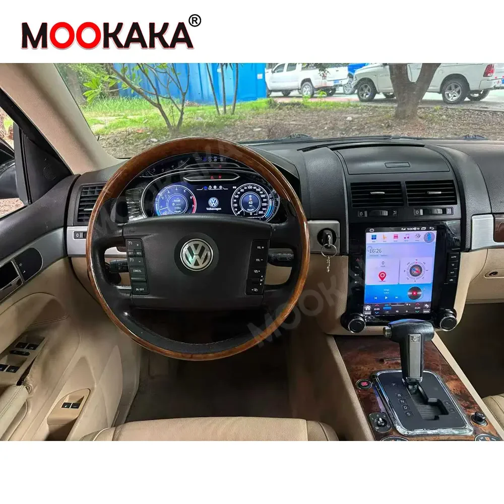 9.7 Inch Car Radio Digital Cluster for Volkswagen Touareg 2003-2010 Android Auto Carplay Stereo Multimedia Player Head Unit