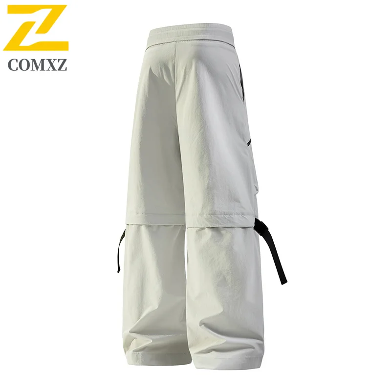 メンズカーゴパンツ 2025 新秋のファッションルーズ速乾軽量ズボンサイクリングキャンプ山探検スウェットパンツ