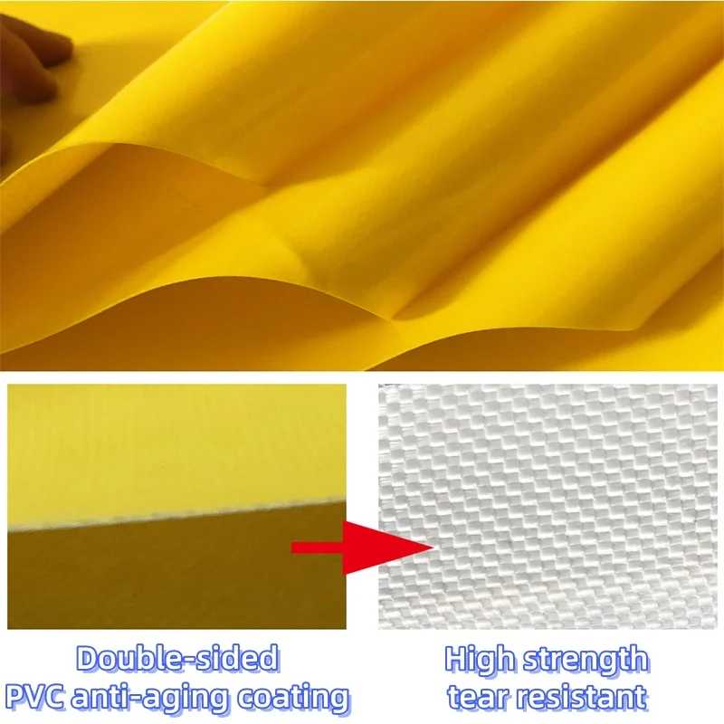 Multi Color Selection 600g PVC Yellow Knife Scraping Cloth Tear Resistant Wear-resistant And Leak Proof