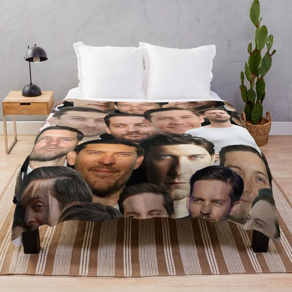 Tobey Maguire Photo Collage Throw Blanket Kid'S Warm Blankets