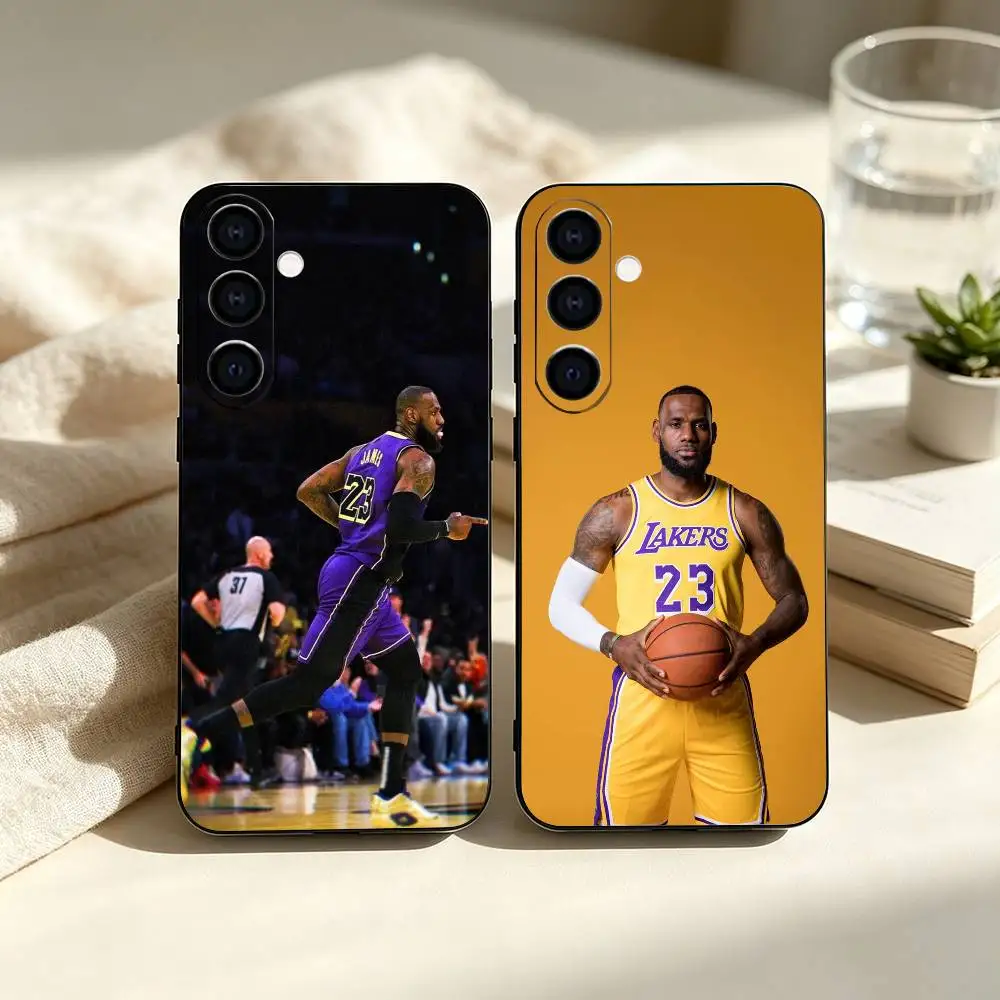 Basketball L-Lebron James 23  Black Soft Silicone Shockproof Case For Samsung A70/A71/A51/A52/A53 & Other Models