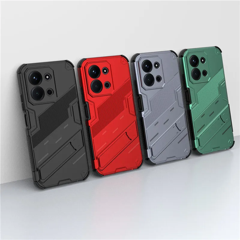

For Redmi 15C Case For Xiaomi Redmi 15C 4G 5G Cover Punk Style Hard Armor Bracket Shockproof Protective Bumper For Redmi 15C