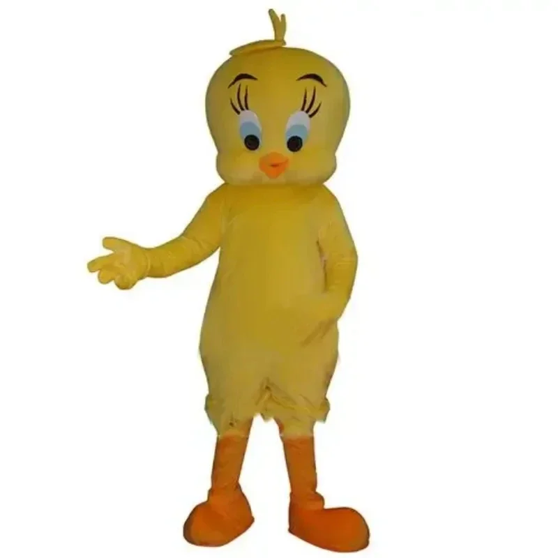 Tweety Looney Melodien Vogel Maskottchen Kostüm Erwachsenen Cartoon Charakter Outfit Familie Ausflüge Werbeartikel