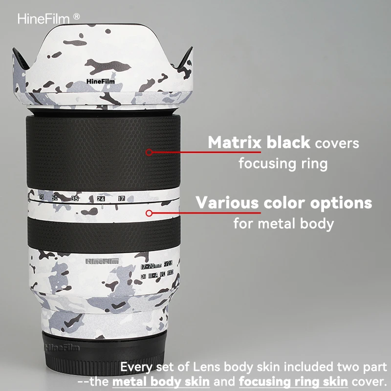 Hinefilm Skin for Tamron 1770 Lens Decal Skin for Tamron 17-70mm f/2.8 for sony mount Lens Sticker 17-70 F2.8 Wrap Cover Film