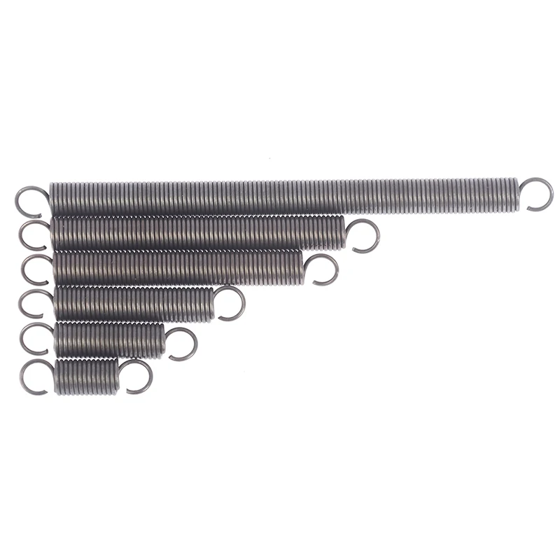 Hot Sale 1Pc Extension Tension Spring Springs Steel Hook Expansion Spring Wire Dia 1.0mm