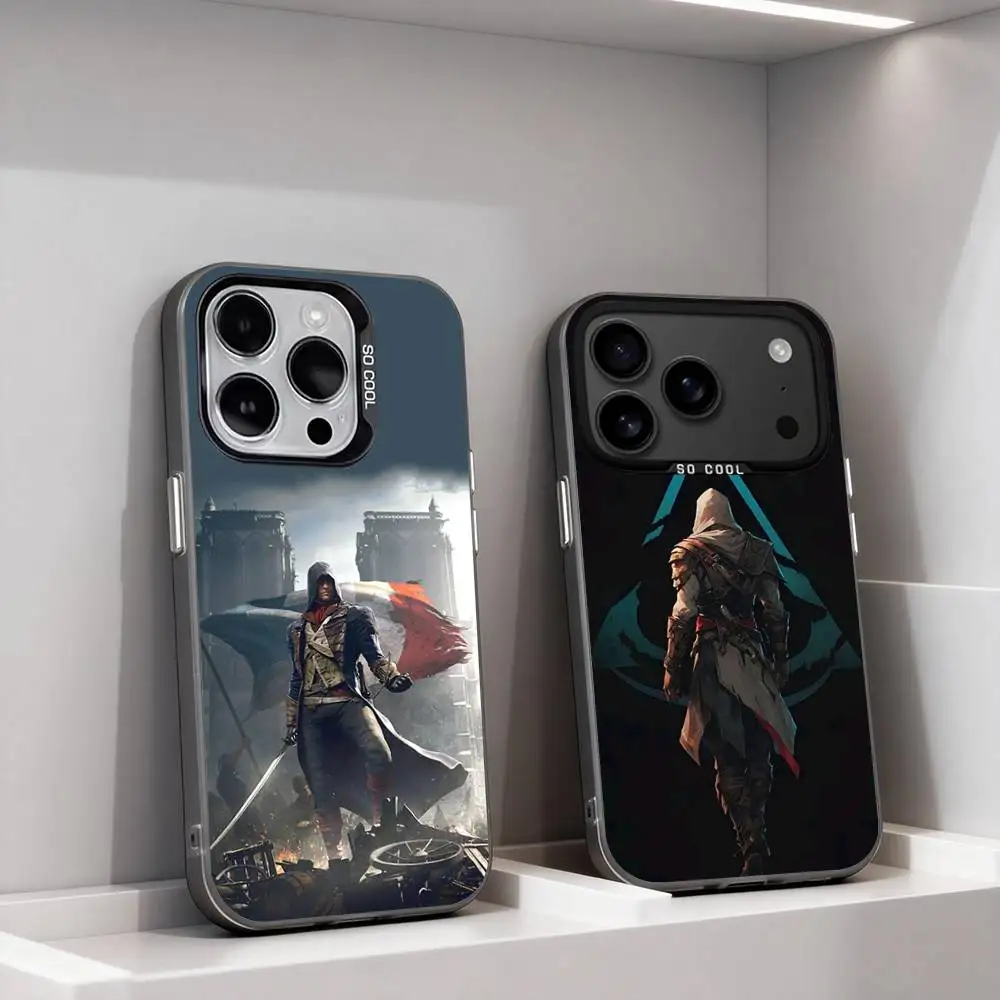 

A-Assassins-s Cool C-Creed Phone Case For iPhone 17,16,15,14,13,12,11,Pro,XS,Max,Plus,Mini,SE4,E Black Matte Shockproof Cover