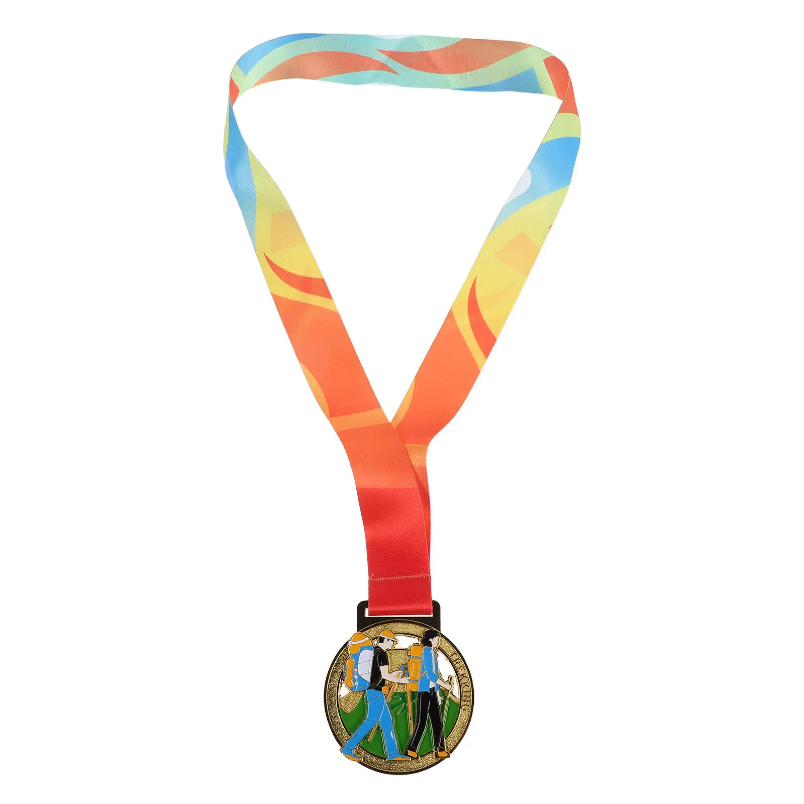 Outdoor Sports Hiking Finisher Medal Zinc Alloy Trail Race Award Hiking Competition Souvenir Adventure Award Medal