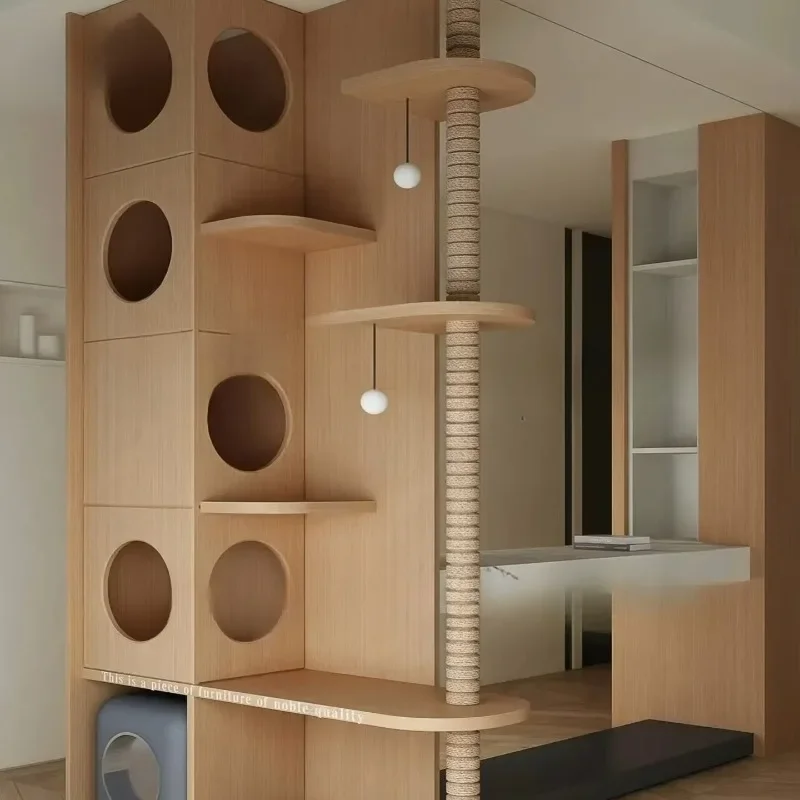 occupy an area balcony nest cabinet  tree cat climbing frame staircase pet house Tongtianzhu climbing frame