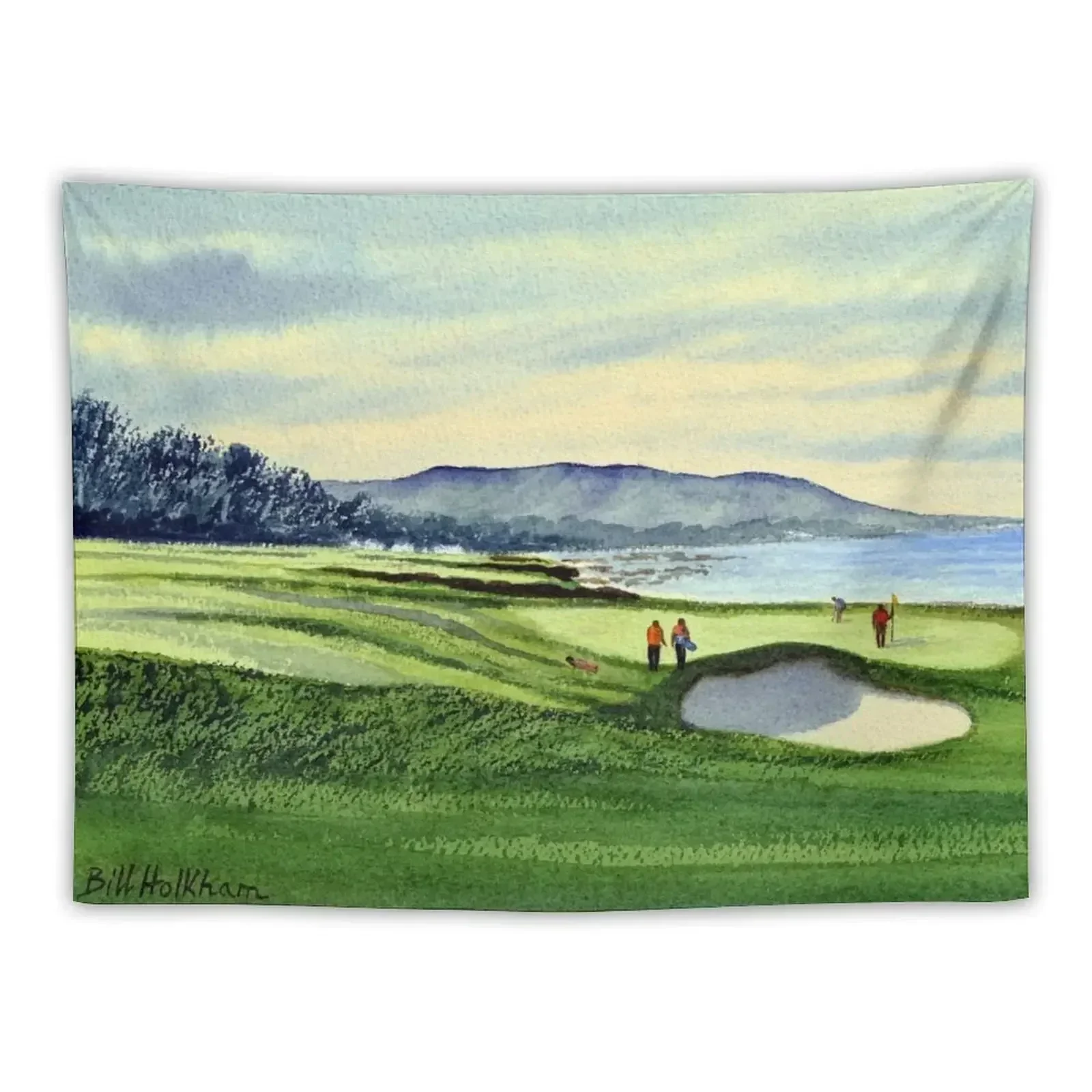 Pebble Beach 9Th Hole Tapestry Decoration Wall Things To The Room Decoration Bedroom Home Decorations Aesthetic Tapestry