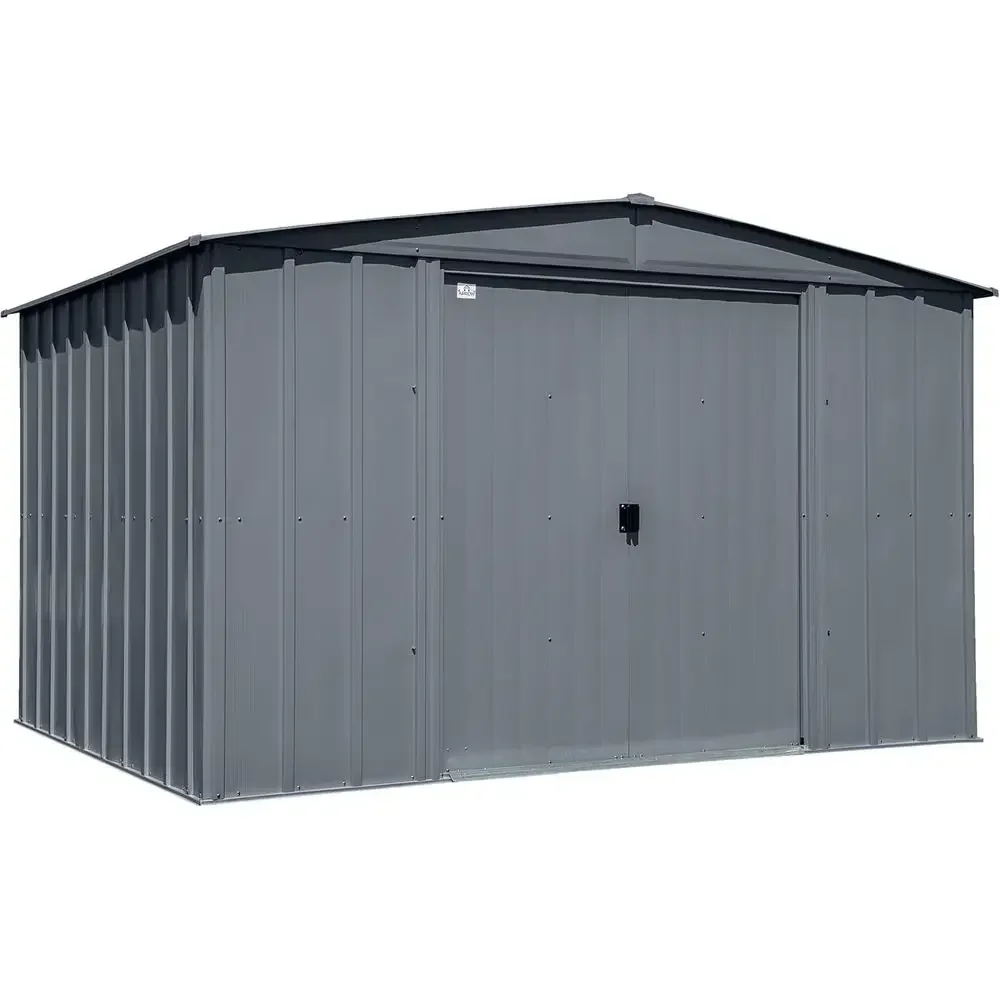10x8 Charcoal Steel Storage Shed