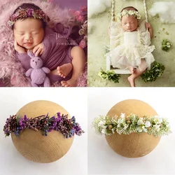 Baby Newborn Photography Props Fashion Cute Baby Fancy Purely Headband Adjustable Strap-on Type Newborn Photo Shooting