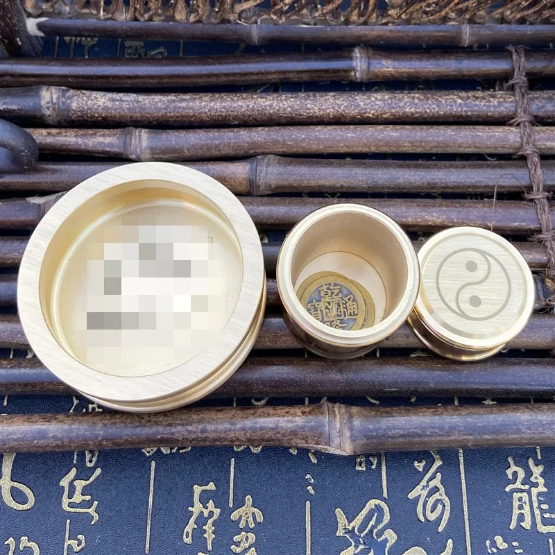 Pure Copper Divination Tube Zhouyi I-Ching Tool Feng Shui Supply Wholesale