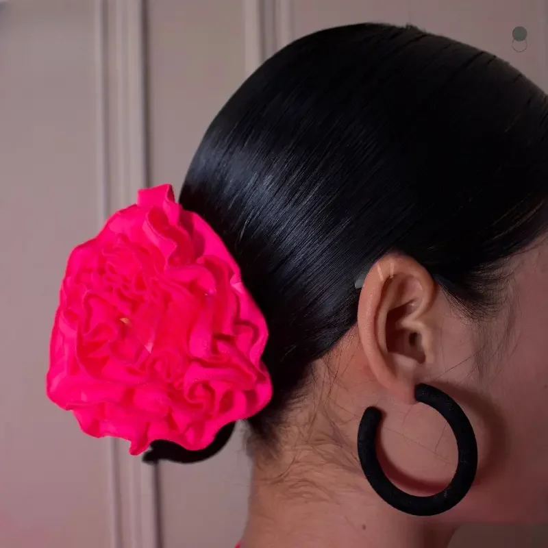 Latin Dance Children's Headdress Competition Performance National Standard Modern Dance Head Flower Hairpin Dance Accessories