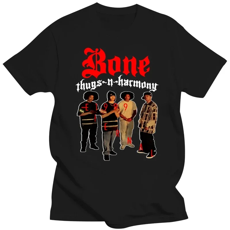 Bone Thugs N Harmony Eternal 1999 T Shirt Brand New Official anime clothes new in tops & tees heavyweight Male Cartoon vintage