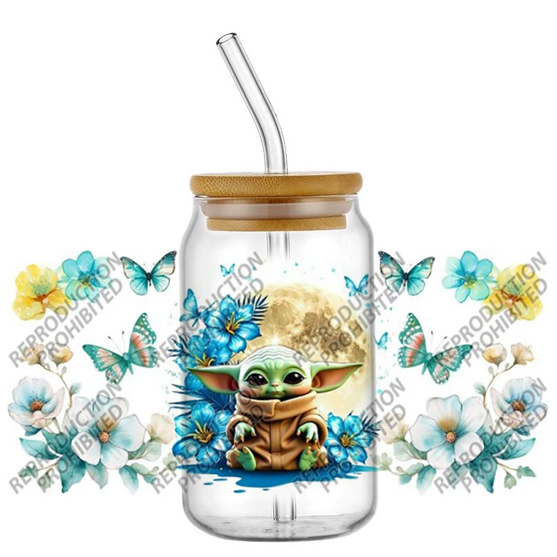 Hotsale Famous Space master 16oz UV DTF 3D Phone Transfer Sticker Decals Wraps Glass Can Cups Creative Craft DIY Gifts