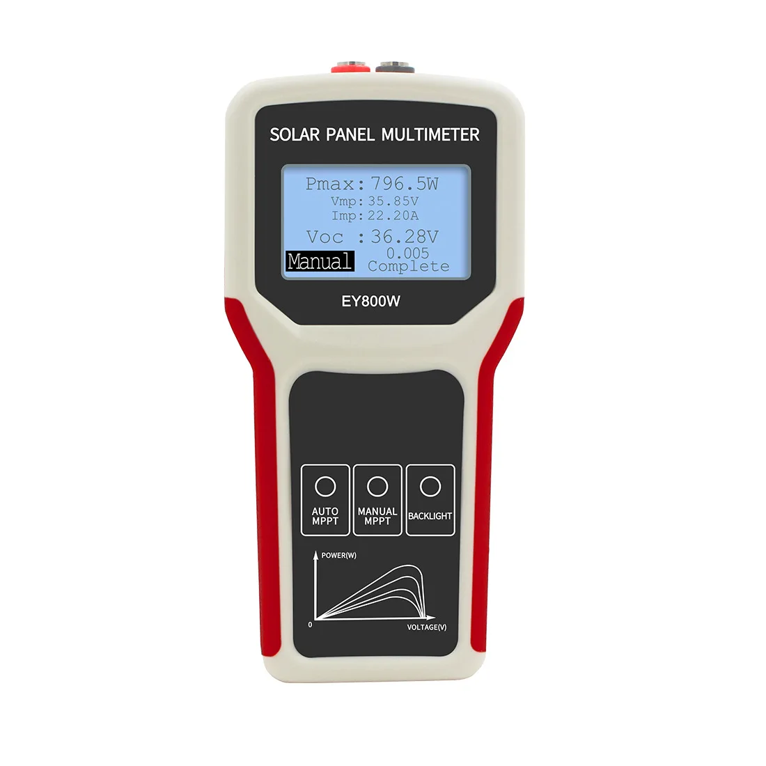 400W/800W Photovoltaic Multimeter Auto Manual MPPT Power Meter Solar Panel LCD MPPT Tester Current Voltage Testing Tool