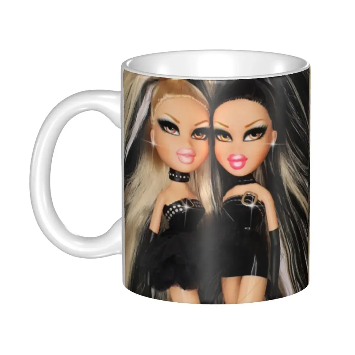 Cartoon Sexy Bratz Coffee Mugs DIY Custom Cartoon Manga Anime Ceramic Mug Creative Gift Outdoor Work Camping Cups