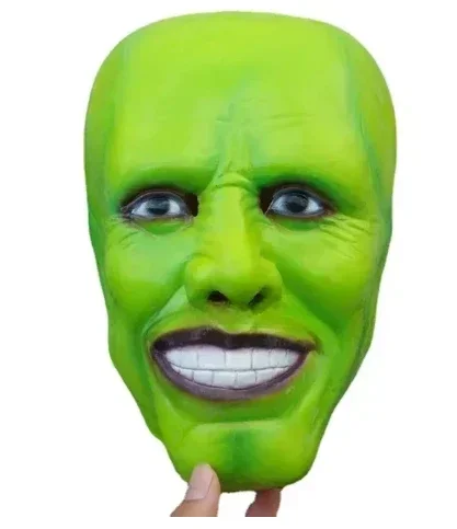 Movie The Mask Cosplay Costume JimCarry Cosplay Yellow Uniform Carnival Party Suit Hat Green Mask Halloween Clown Props Outfits