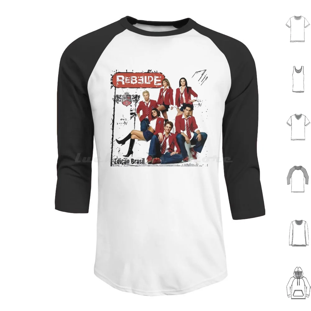 Las Mejores Sudaderas con Capucha Photo Rebelde de Manga Larga, Rebelde Rbd México, Anahi, Dulce María, Mia Colucci, Maite Perroni, Alfonso Herrera