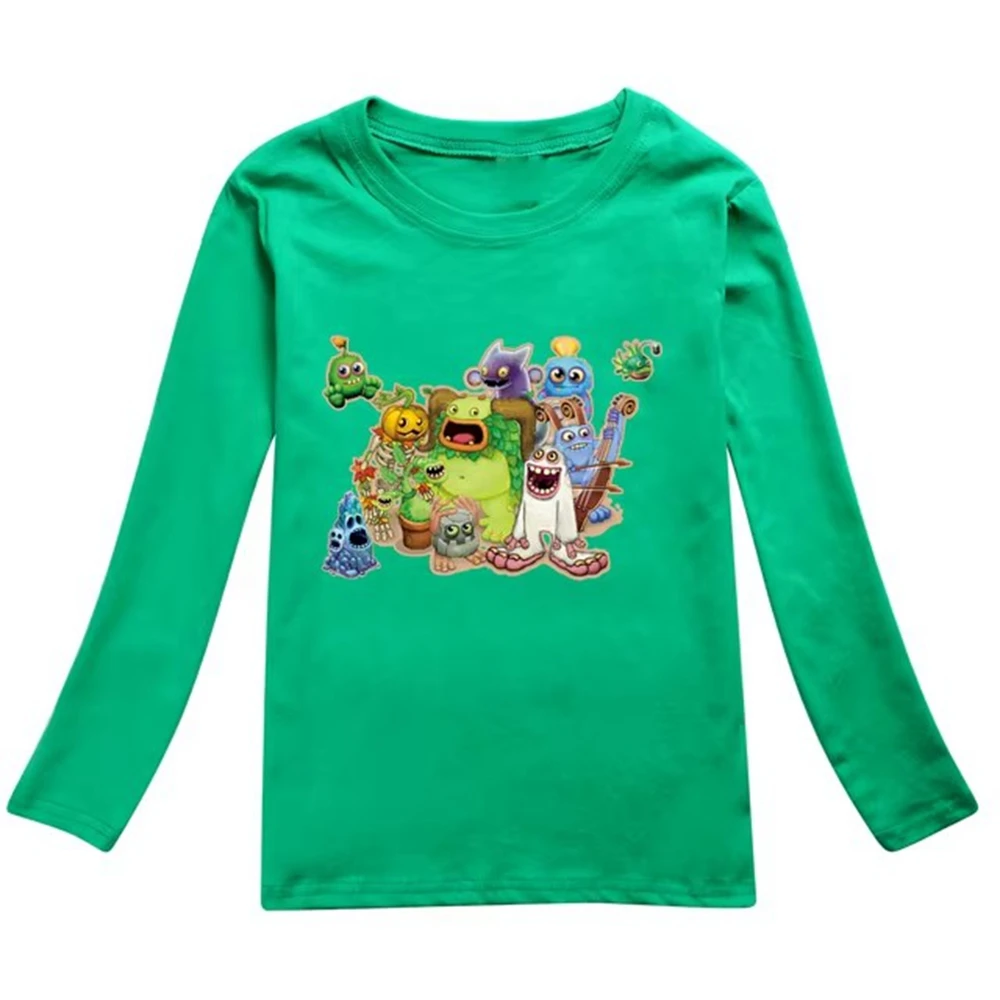 My Singing Monsters Kids Spring Summer T-shirt Teenage Girls Clothing Cotton Boys Tshirt Boutique Children Tees O-Neck Tops