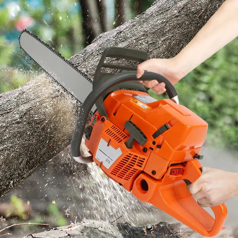 

【Best-selling】3.4KW 3.9KW Powered Chainsaw 24 Inch Guide Bar 2 Cycle Chain Saw For Farm Garden Wood Cutting Hand Pull Start